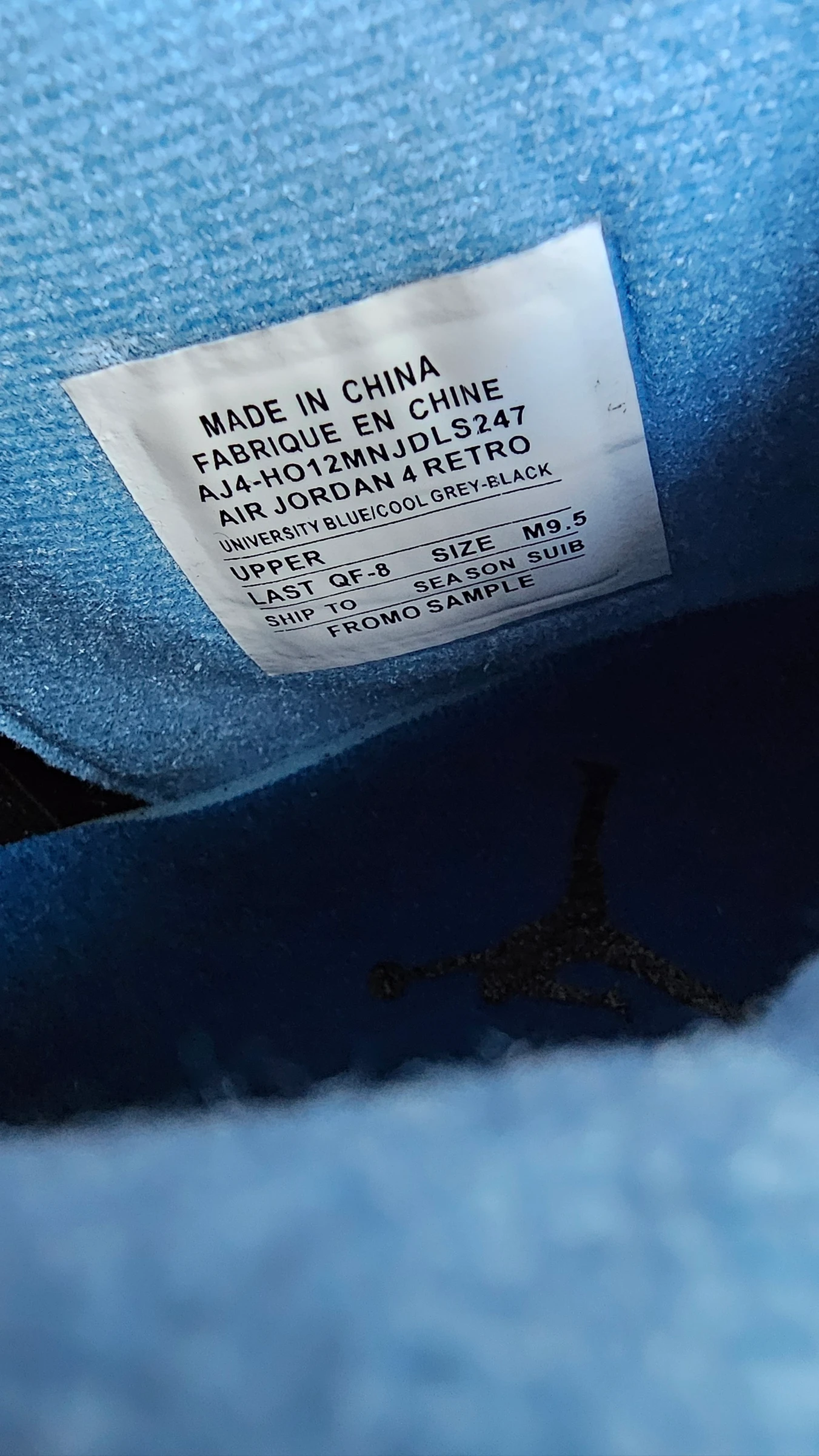 Jordan 4 Retro University Blue – photo 8